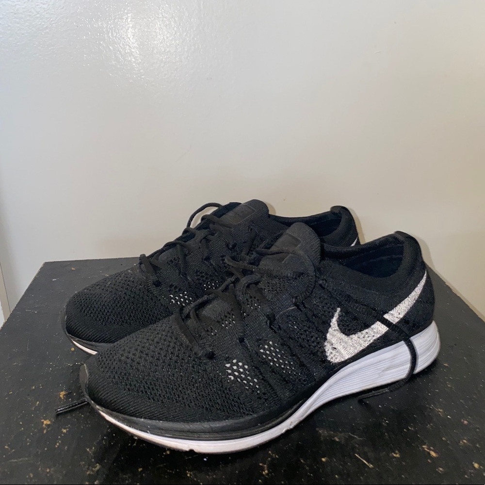 Nike Flyknit Trainer in all black with white sole